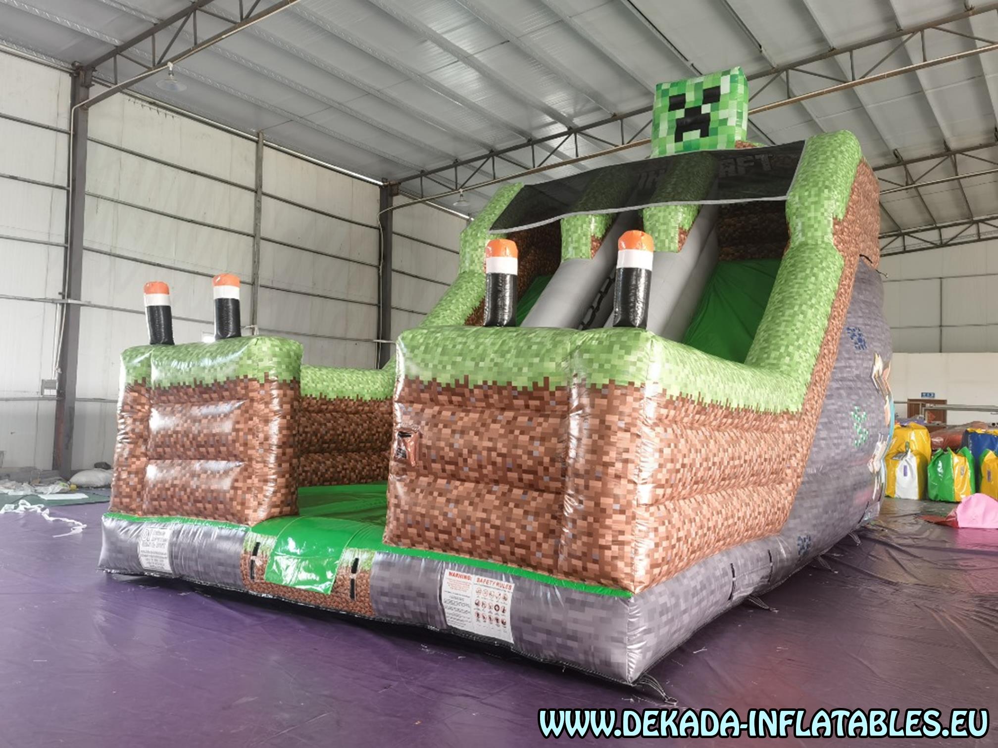 Minecraft tobogan na napuhavanje