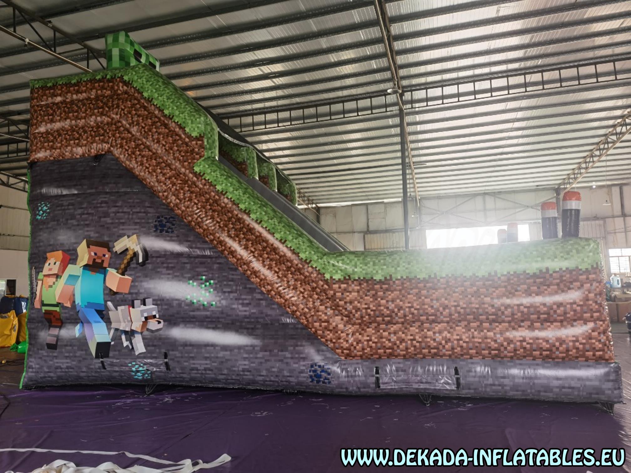 Minecraft tobogan na napuhavanje
