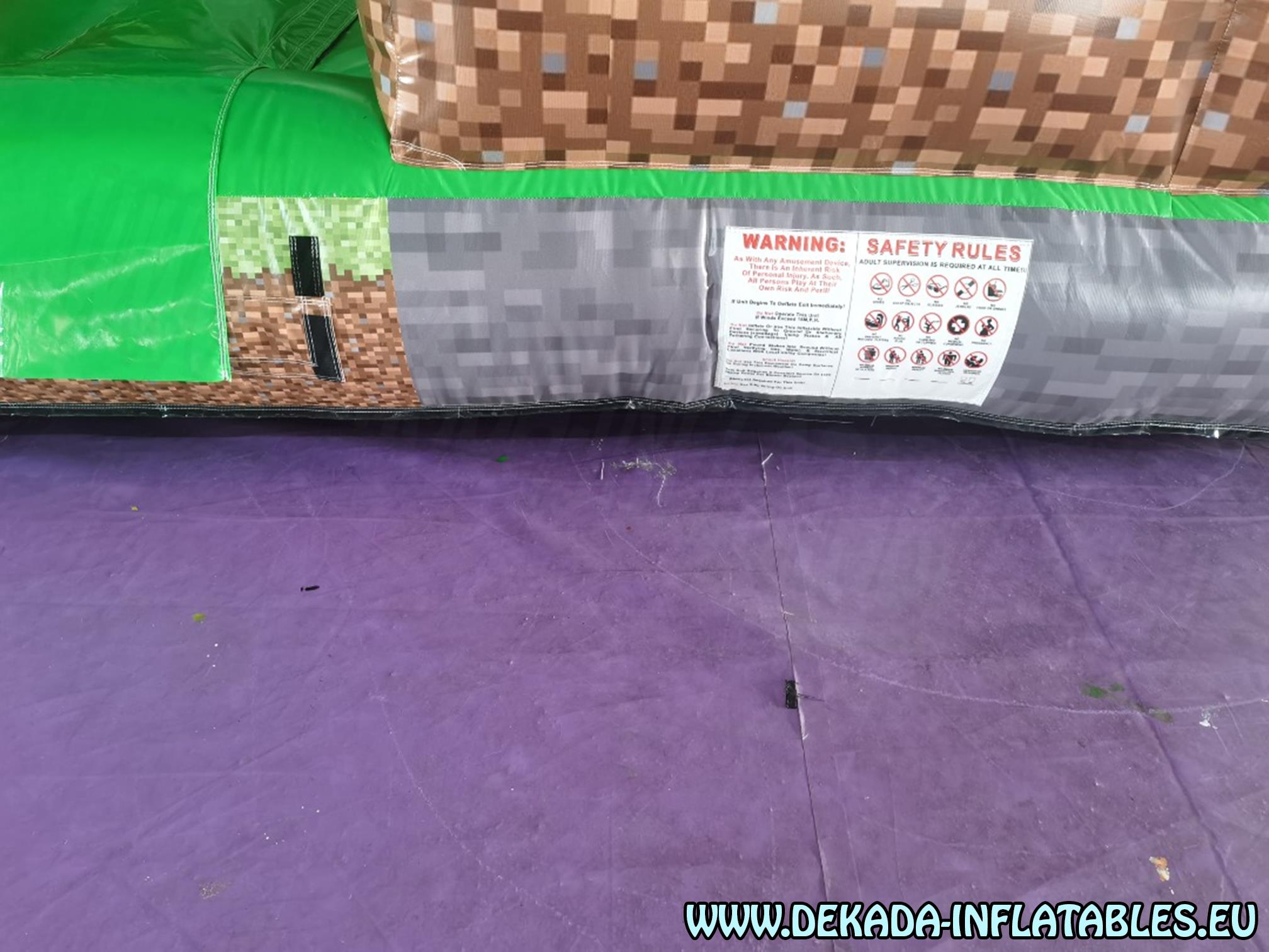 Minecraft tobogan na napuhavanje